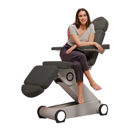 Weelko B-Light Grey Electric Treatment Table with Four Motors and LED